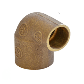 ELBOW BRONZE 3/4 X 1/2 SO SO