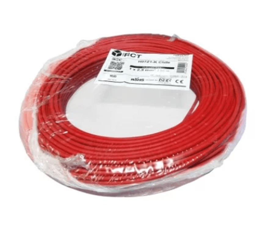 CABLE CONTROL LIBRE HALOGENO 2.5MM ROJO