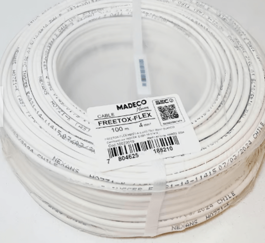 CABLE CONTROL LIBRE HALOGENO 4MM BLCO