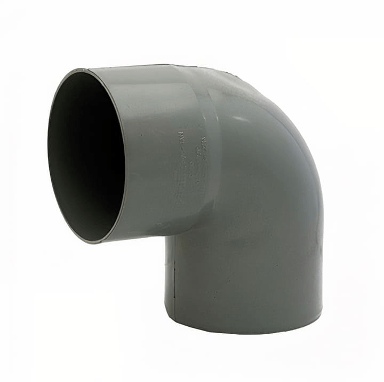CODO PVC SANITARIO 50MM X 87.5° GRIS